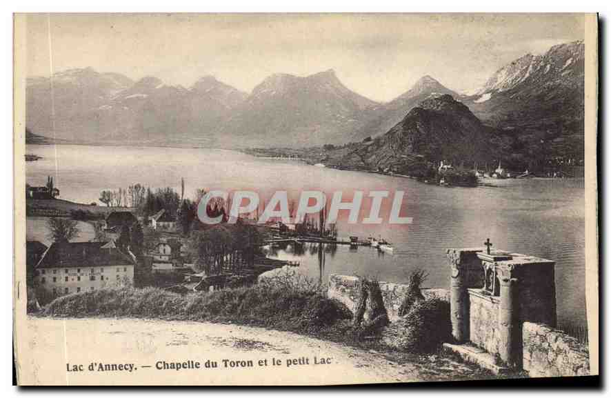 See Annecy — Kapelle Toron und der kleine See — Verleger nicht sichtbar