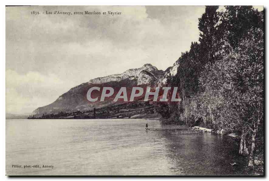 CPA Lac d'Annecy entre Menthon et Veyrier 