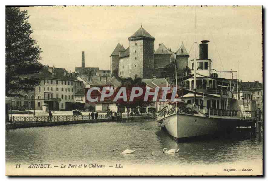Annecy — Le Port et le Château — Mayoux - Bazar.