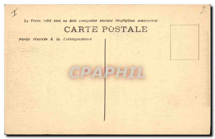 Château de LAVAL — Papier peint de l'époque napoléonienne — Gliceb A. Dupont, Bourgoin (Mayenne) — Rückseite