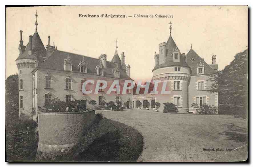 CPA Environs d'Argenton Chateau de Villeneuve 