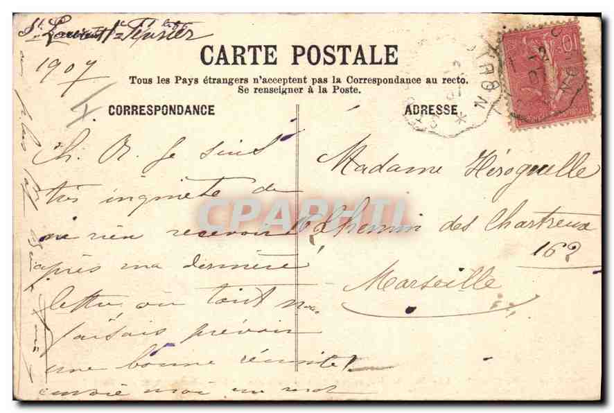 Dauphiné — De Grenoble à la Chartreuse. Le Sappey en hiver. Chamechaude (2087 m) — Papeterie des Alpes Eug. Robert, Grenoble — Rückseite