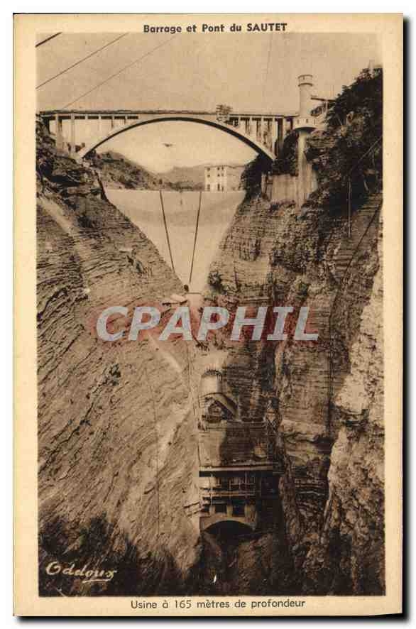 CPA Barrage et Pont du Sautet 