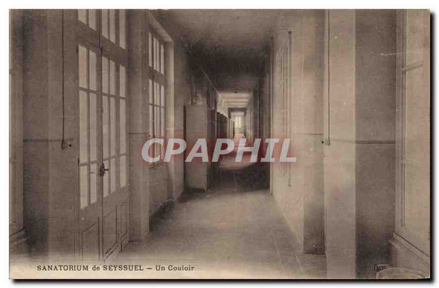 CPA Sanatorium de Seyssuel un Couloir 