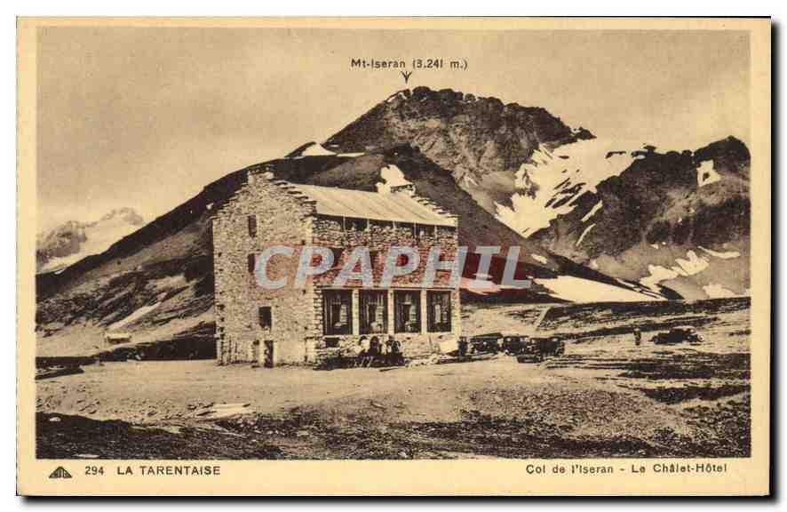 Col de l'Iseran — Le Châlet-Hôtel — Mt-Iseran (3.241 m.) — La Tarentaise