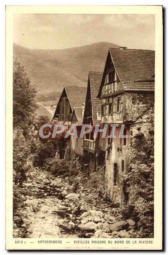 CPA Kaysersberg Vieilles Maisons au Bord de la Riviere 