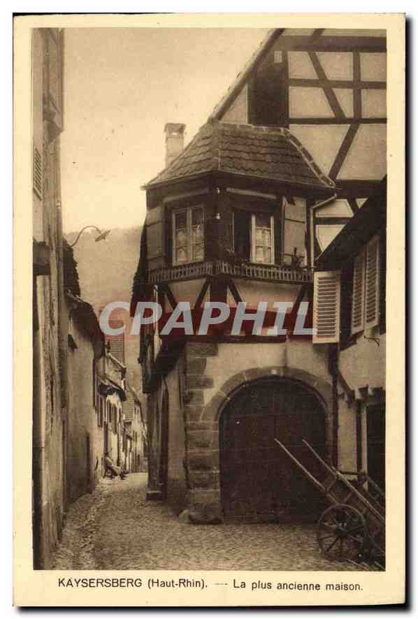 CPA Kaysersberg Haut Rhin La plus ancienne maison 