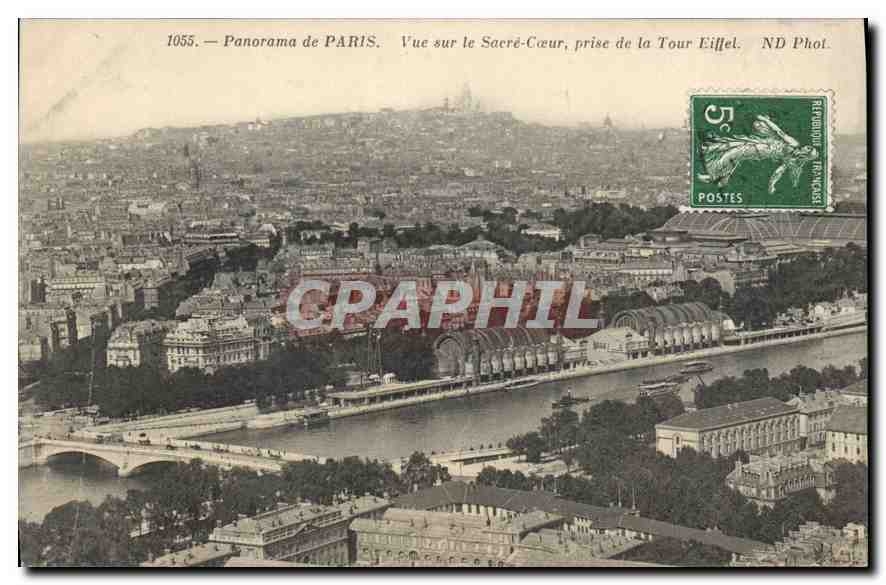 CPA Panorama de Paris Vue sur le Sacre Coeur 