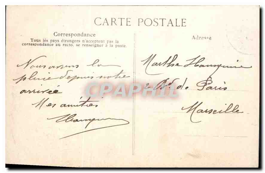 CPA Paris Place de la Bastille Colonne de Juillet  — Verso