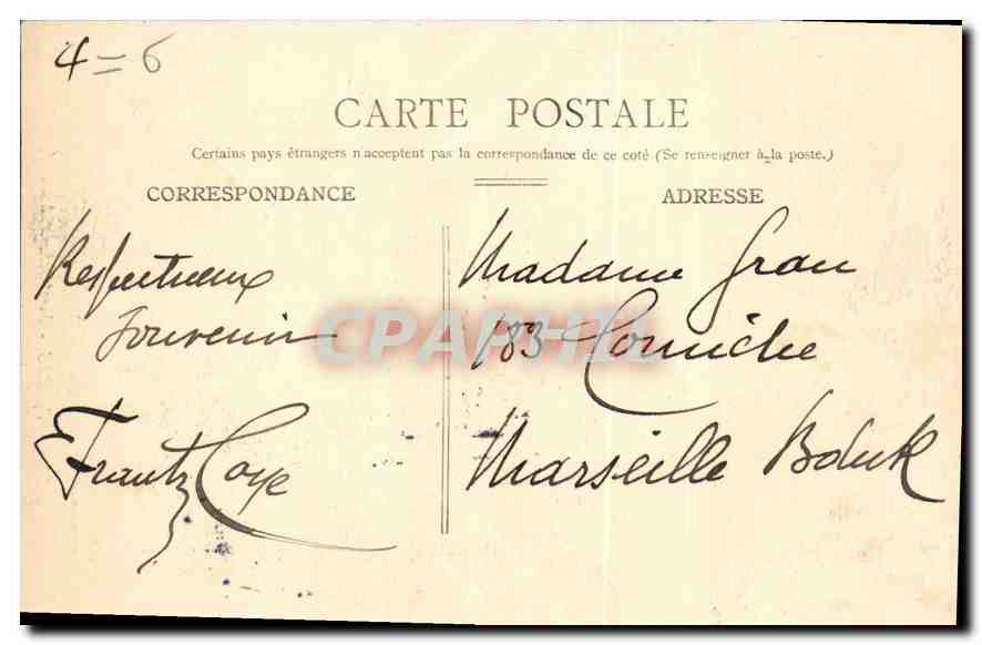 CPA Paris Pont Alexandre III  — Verso