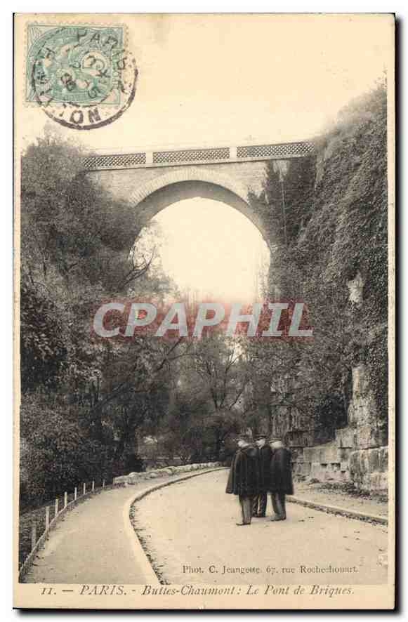 CPA Paris Bulles Chaumont Le Pont de Briques 