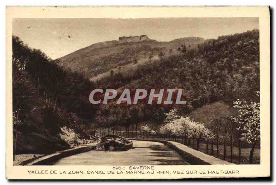 CPA Saverne Vallee de la Zorn canal de la Marne au Rhin 