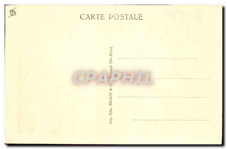 CPA Colmar Fontaine Schwendi  — Rückseite