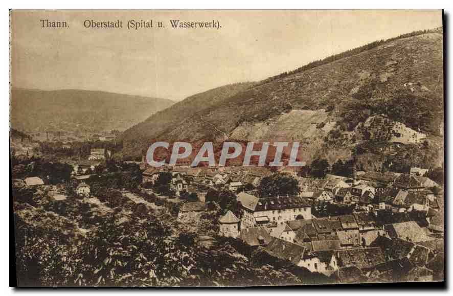 CPA Thann Oberstadt Spital u Wasserwerk 