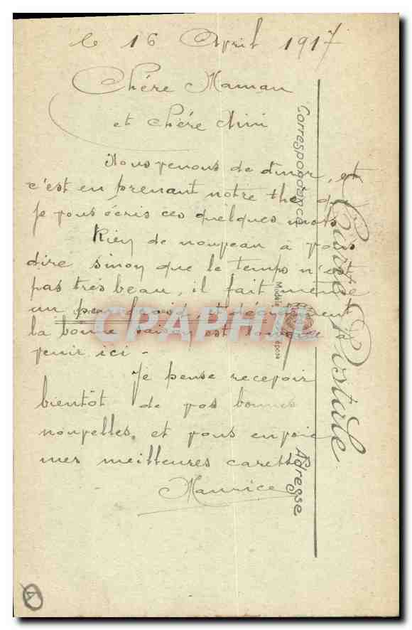 CPA Vieux Thann L'Eglise Abside Militaria — Rückseite