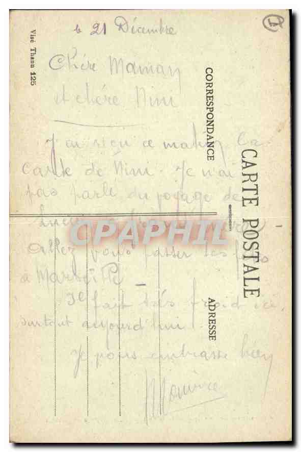 Église de Haute-Alsace — Édition Almania, n° K.93 — Rückseite