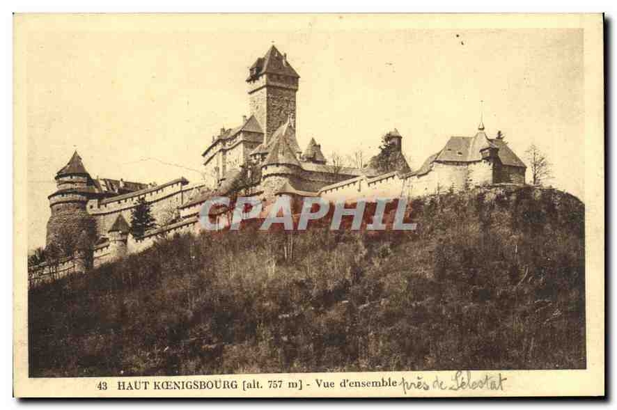 Haut Kœnigsbourg (alt. 757 m) — Vue d'ensemble près de Sélestat — Édition spéciale