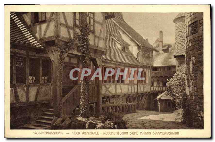 Haut-Kœnigsbourg — Cour Principale — Reconstitution d'une maison d'Ammerschwihr