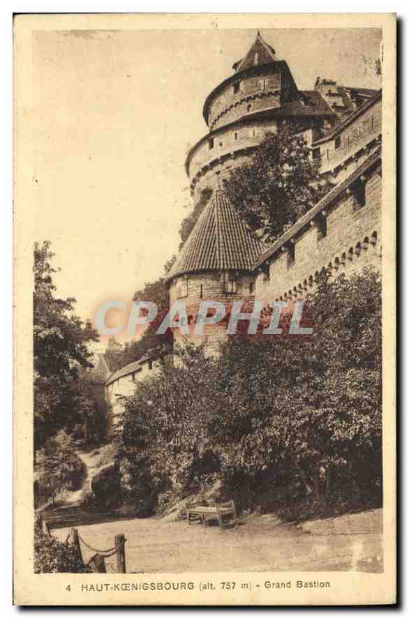 Haut-Kœnigsbourg (alt. 757 m) — Grand Bastion — Édition spéciale du Château