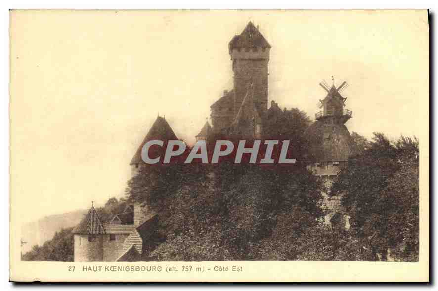 CPA Haut Koenigsbourg Cote est 