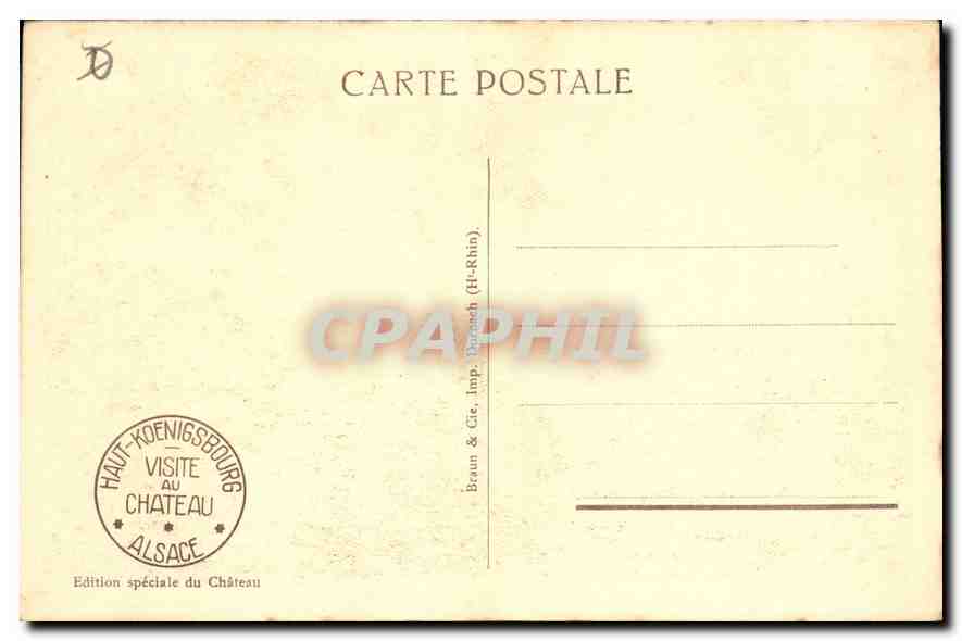 Haut-Königsbourg — Vue prise à vol d'oiseau — Édition spéciale du Château — Reverso