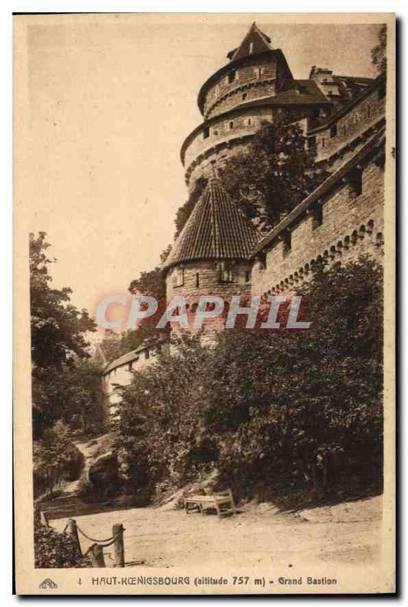 CPA Haut Koenigsbourg Grand Bastion 