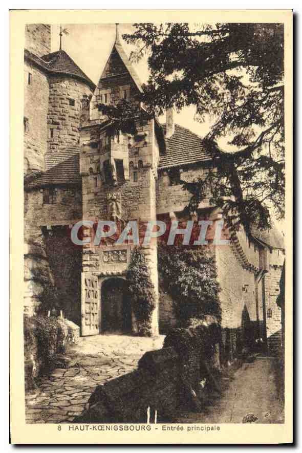 CPA Haut Koenigsbourg Entree Principale 