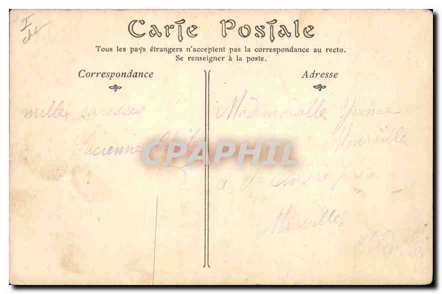 CPA Chambery La Place et le chateau  — Rückseite