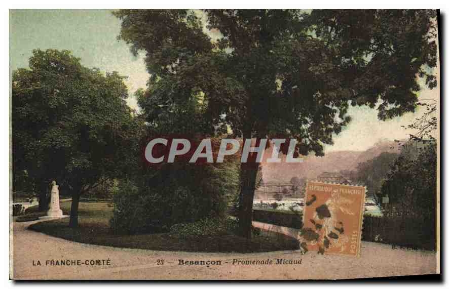 Besançon - Promenade Micaud — La Franche-Comté, éditeur non identifié, n°23 - Recto
