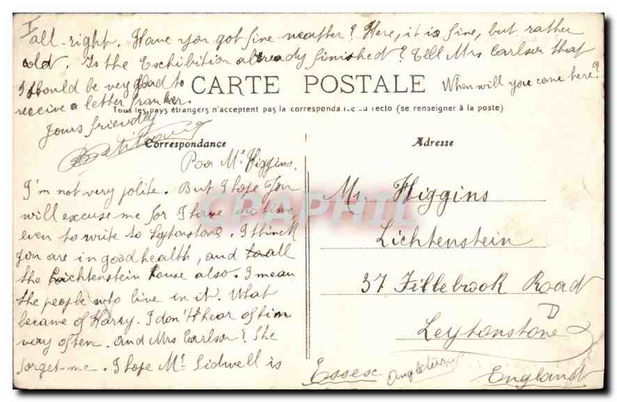 Besançon - Le Doubs au pied de Chaudanne — Excursion en Franche-Comté, n°37 — Rückseite