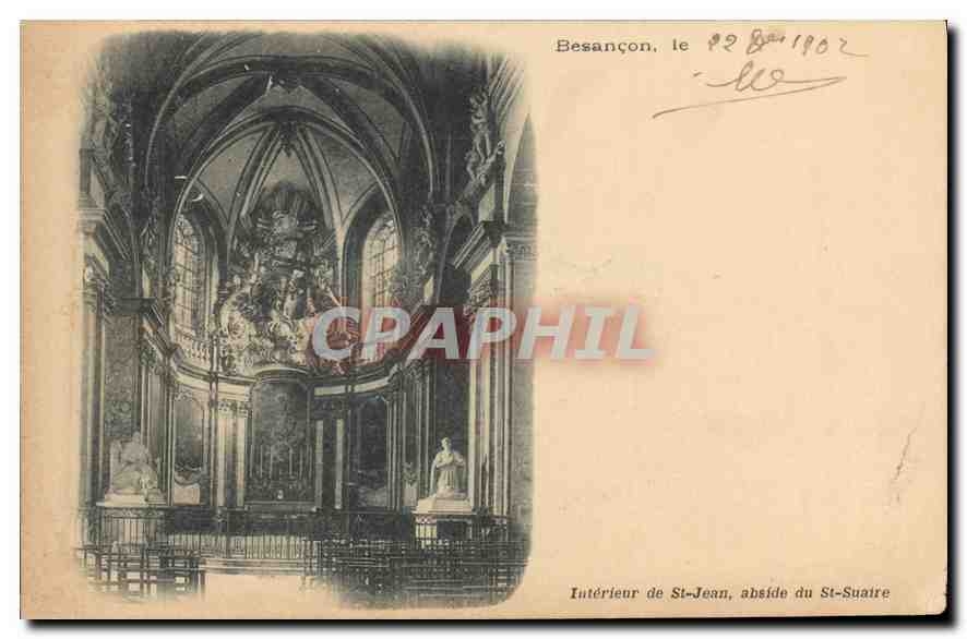 Besançon, Intérieur de St-Jean, abside du St-Suaire — éditeur non visible