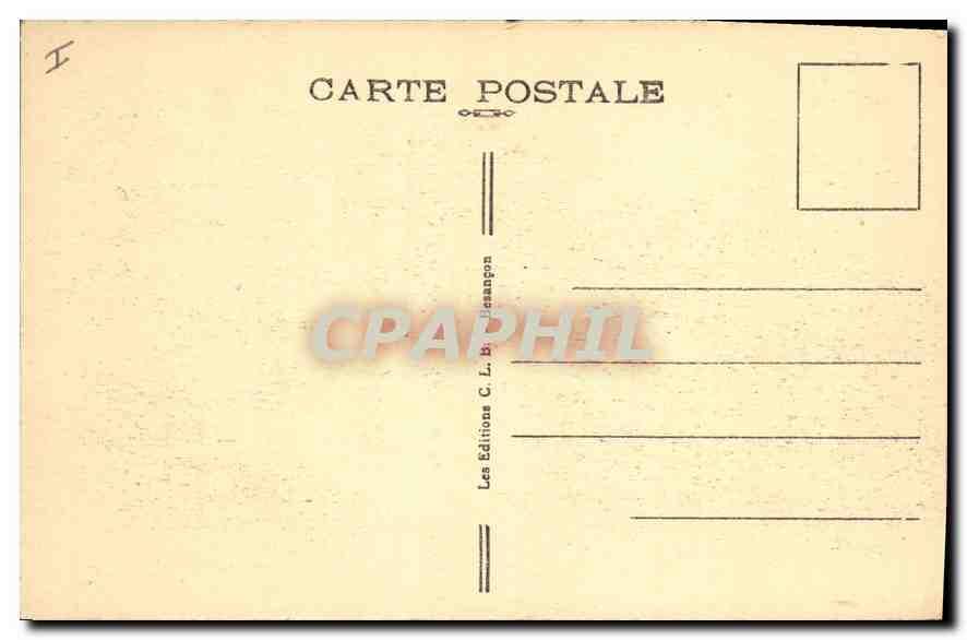 Besançon-les-Bains — Vallée de Casamène — Éditeur C. L. Berangon, n° 98 — Rückseite