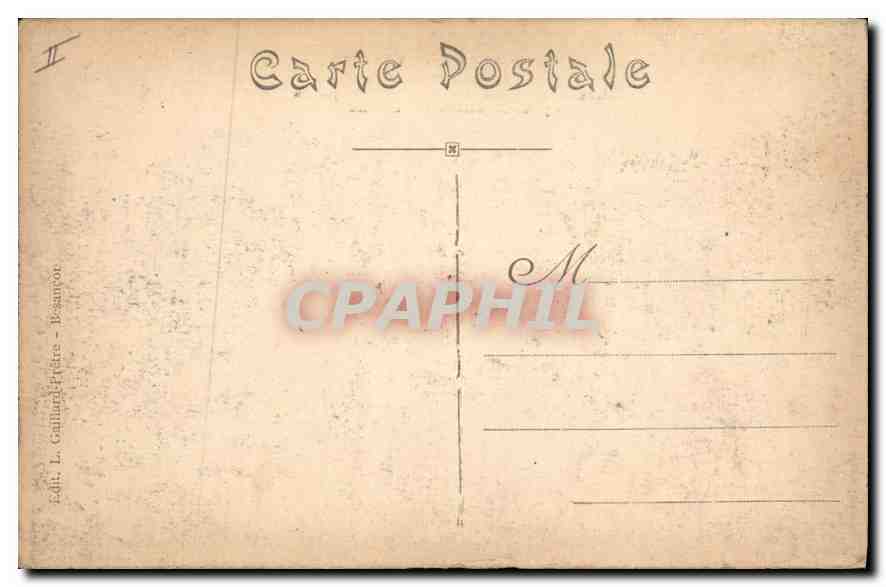CPA Excursion en Franche Comte Frontiere Franco Suisse les Gorges du Doubs et les Rapides apres la C — Rückseite