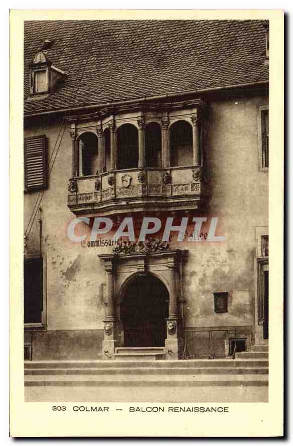 CPA Colmar Balcon Renaissance 
