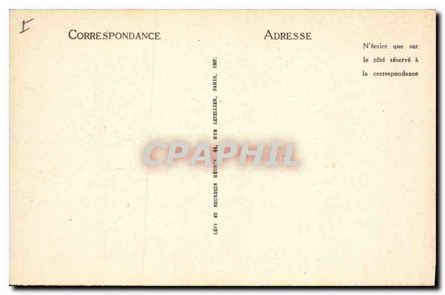 CPA Colmar Ancienne Douane et Fontaine de Schwendi  — Rückseite