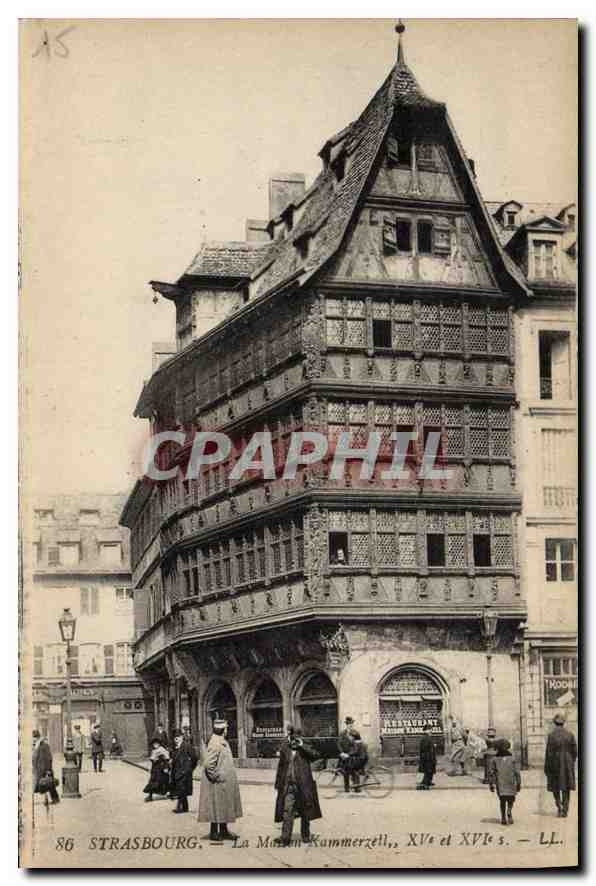 CPA Strasbourg la Maison Kammerzell XV et XVI S 