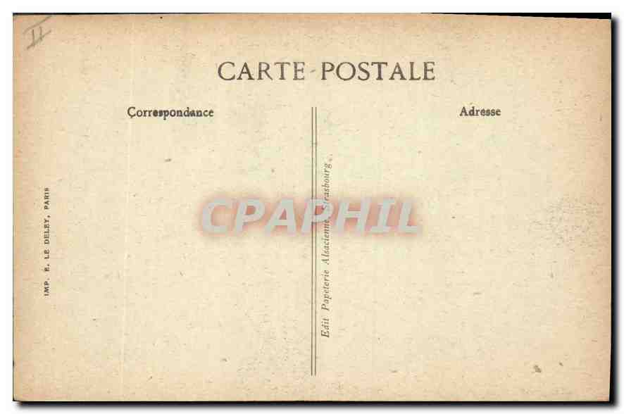 CPA Strasbourg Place du Dome la cathedrale  — Rückseite