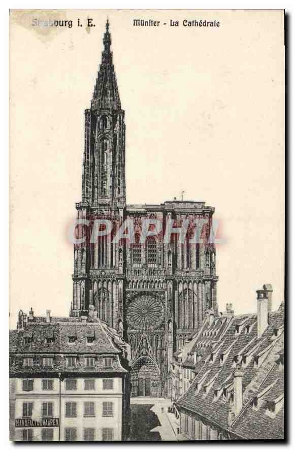 CPA Strassburg I E la Cathedrale 