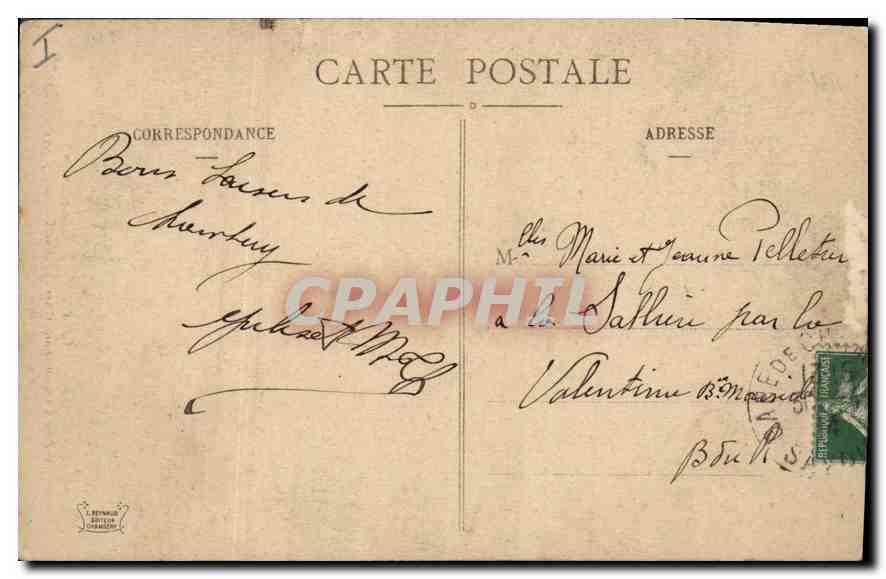 CPA Chambery le chateau tour de l'ancien Manoir des Sires de Chambery XI siecle  — Rückseite