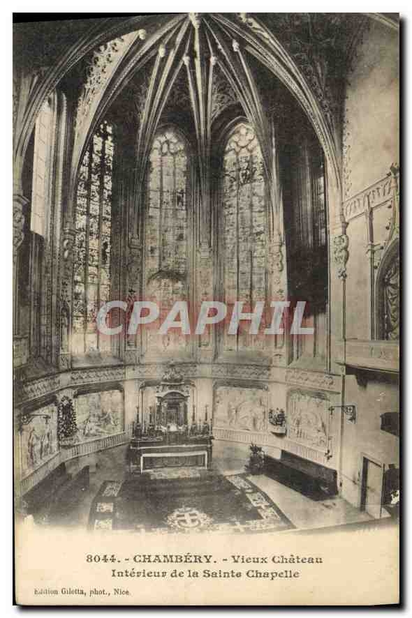 CPA Chambery Vieux chateau interieur de la Sainte Chapelle 