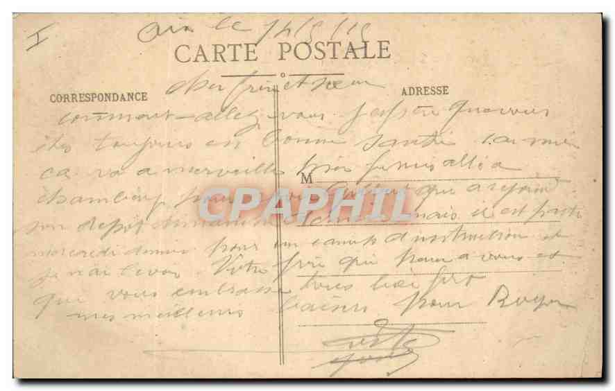 CPA Chambery Savoie la Croix du Nivolet erigee en 1910 construite en ciment de beton arme systeme He — Rückseite