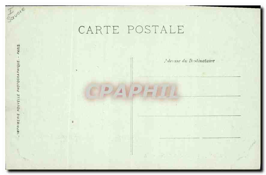 CPA Chambery chateau de la Bathie  — Rückseite