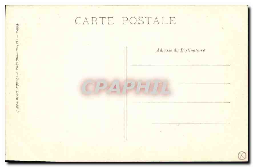 CPA Marseille l'eglise des Reformess  — Verso