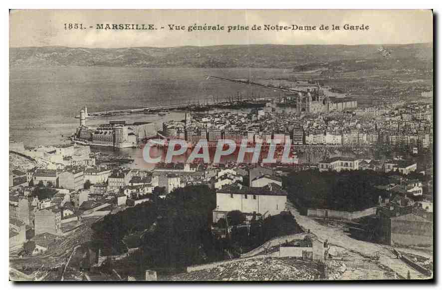 CPA Marseille vue generale prise de Notre Dame de la Garde 
