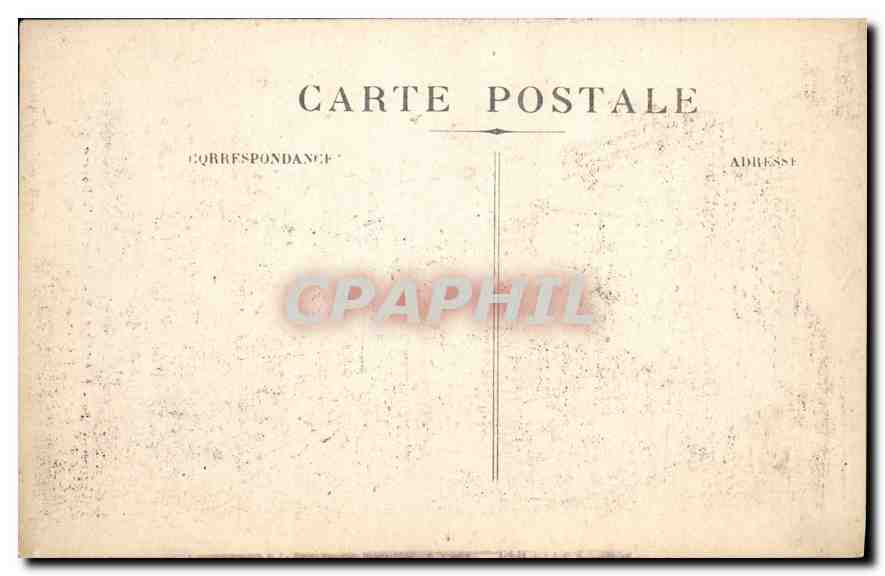 CPA Marseille place de la Bourse Monument Pierre Puget  — Verso