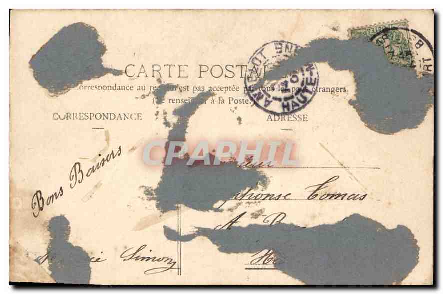 CPA Marseille la porte d'Aix  — Verso