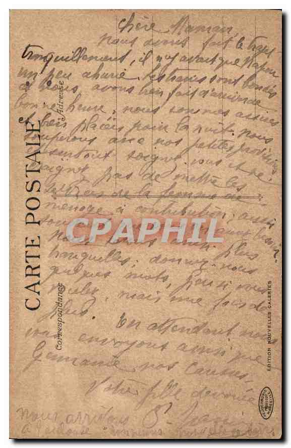 CPA Marseille le Chateau d'If  — Rückseite