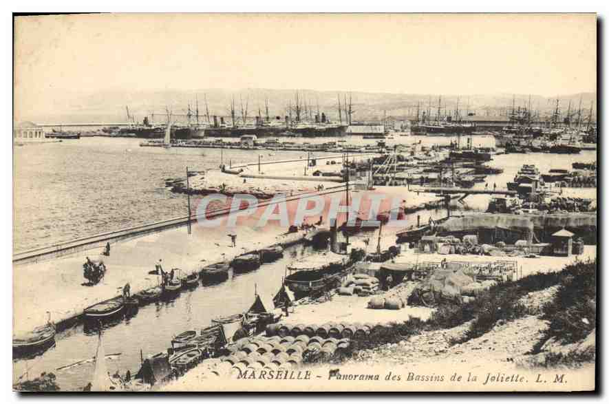 CPA Marseille Panorama des Bassins de la Joliette 
