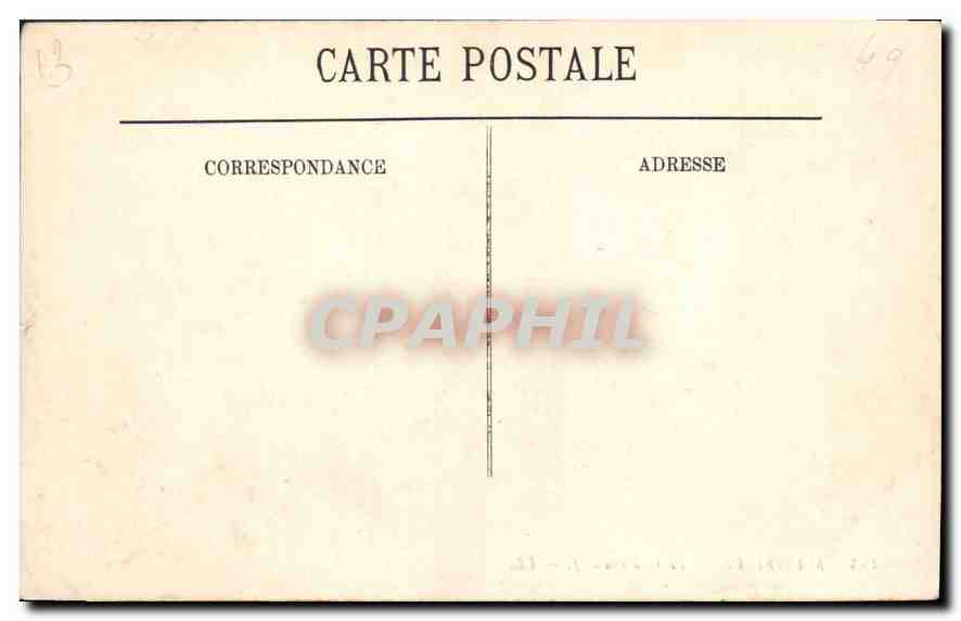 CPA Marseille le chateau d'If  — Rückseite
