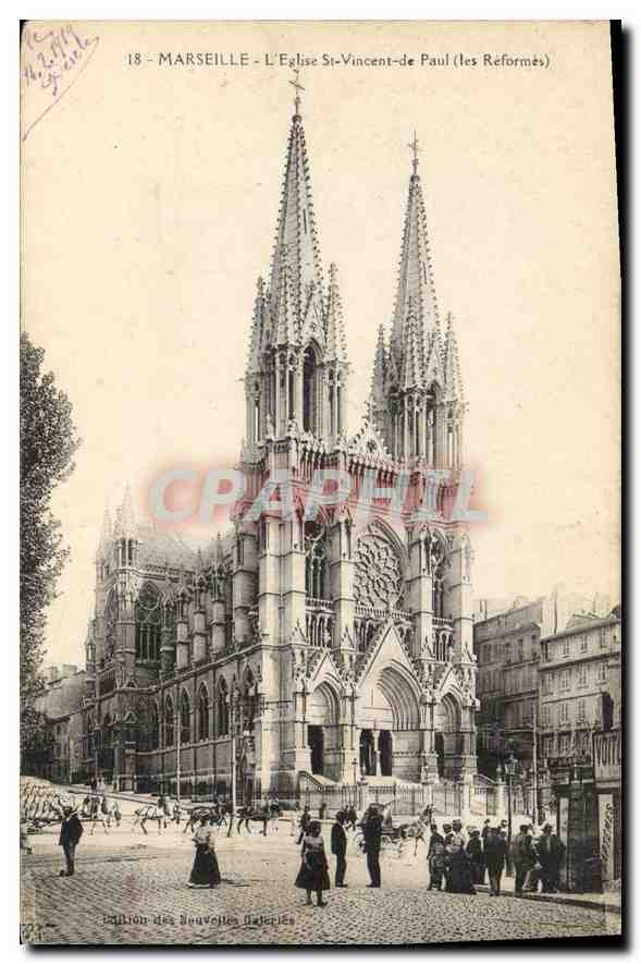 CPA Marseille Eglise St Vincent de Paul les Reformes 